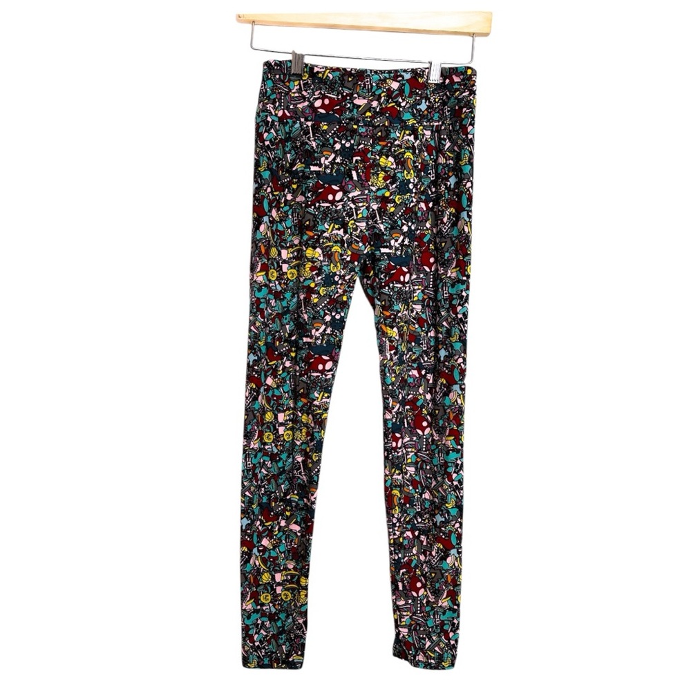 NWT Lularoe Toy Factory Print Leggings OS Robots Cat Truck Cartooncore Kidcore